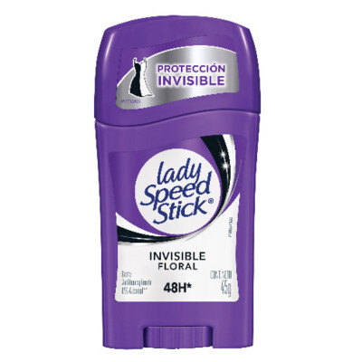 Desodorante En Barra Lady Speed Stick Invisible Floral 45grs Desodorante En Barra Lady Speed Stick Invisible Floral 45grs