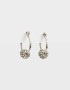 Aros Argollas Con strass Argollas Con Strass - Plateado