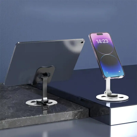 Soporte de metal giratorio para celular o tablet Lila