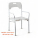 Silla Para Aducha Plegable Altura Ajustable Brazos Respaldo Sin Color