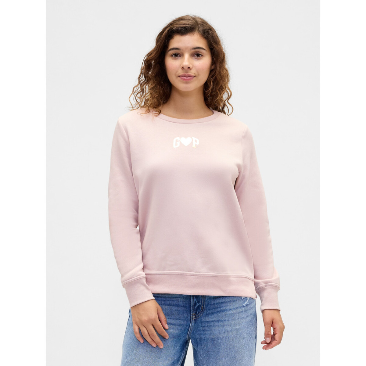V-LOGO DOORBUSTER CREW - DULL ROSE 