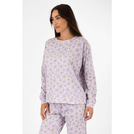 Pijama flower power Lila