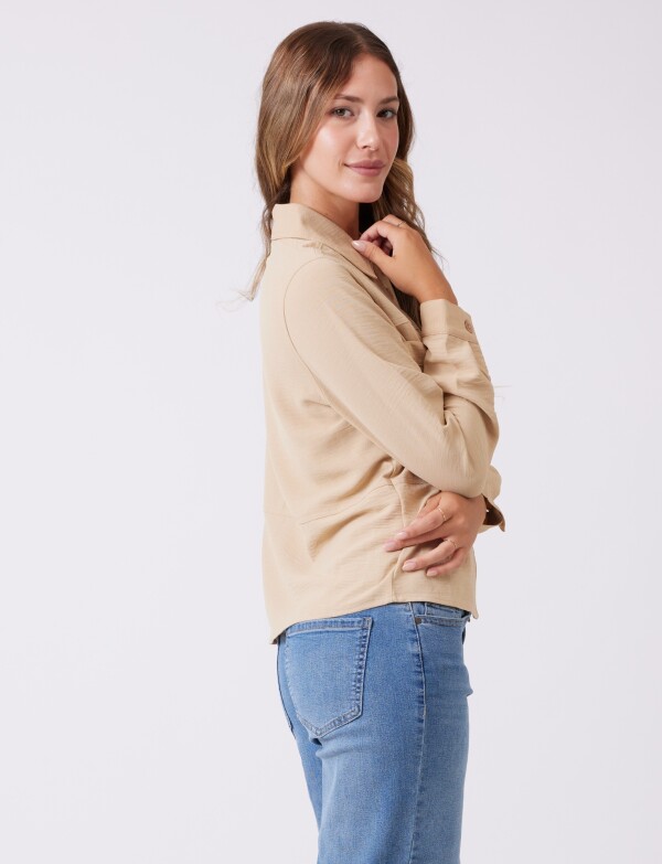 Sobrecamisa Bolsillos BEIGE