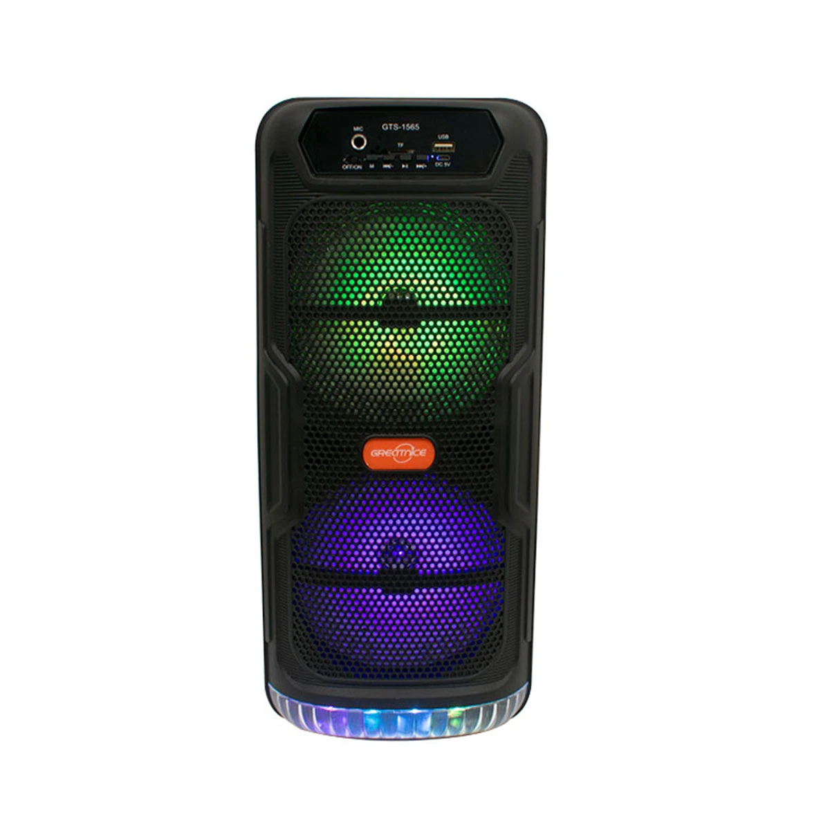 PARLANTE TORRE PORTÁTIL GTS-1565 2 X 6,5" CON LUCES 
