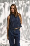 Vaquero Vest Azul