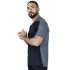 TSHIRT MEN POLY/SPX EVERLAST JACQUARD GY XL BK