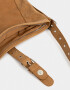 Saca Cartera Hobo Con Hebilla - Marron Camel