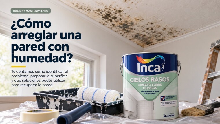 ¿Cómo arreglar una pared con humedad?