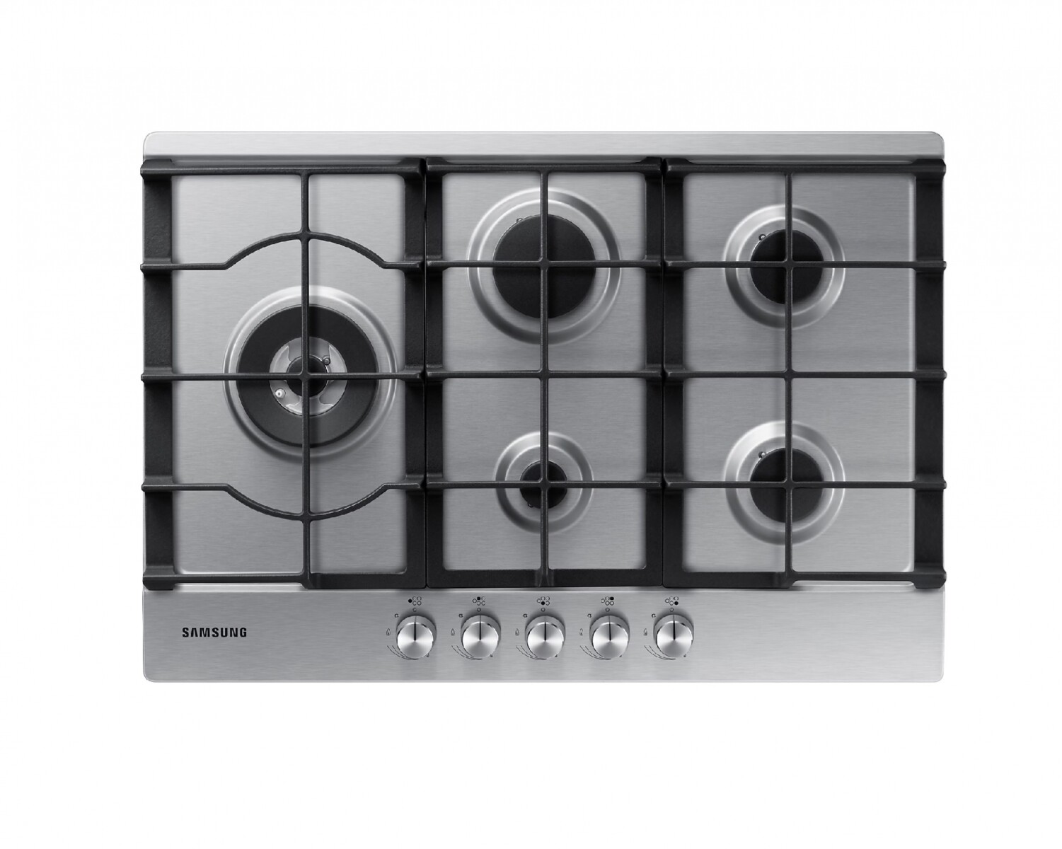 Anafe a Gas 5 Hornallas acero Samsung NA75J3030AS/B1 