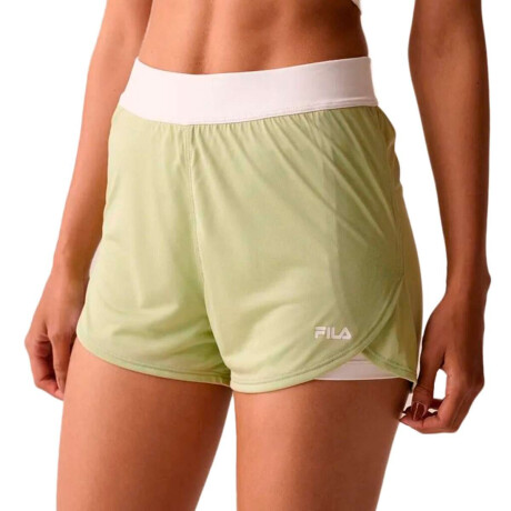 Fila Shorts Basic Train Ii Mujer Verde Claro-Verde