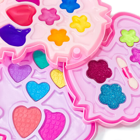 Set De Belleza Infantil Maquillaje Estuche 3 Niveles Unicornio