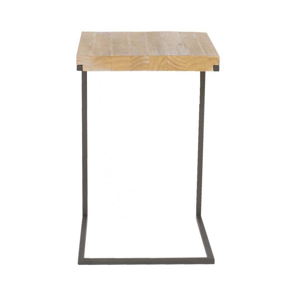 MESA DE LIVING LATERAL - ARRIME MADERA NATURAL-BEIGE MADISON NATURAL