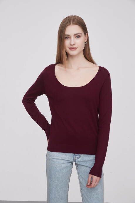 Sweater Teche Bordeaux