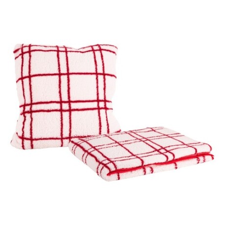 Kit manta + almohadón Koabit Roja