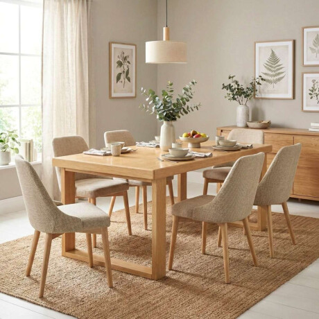 Mesa de comedor Nilo Madera maciza 180 cm