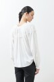 Blusa boho con volados crudo