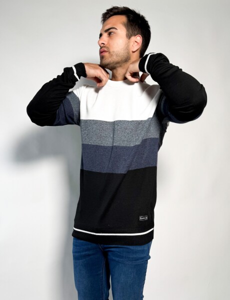 Sweater rayado tejido Pedro Blanco