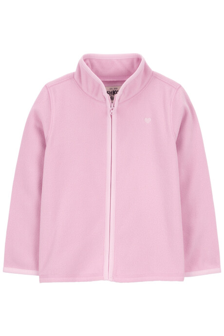 Campera de micropolar, rosada. Talles 2-5T Sin color