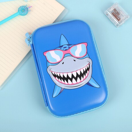 Cartuchera Infantil Brio TCPL03-SHA 22X15CM 1 Cierre TIBURON