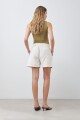Short clásico beige melange
