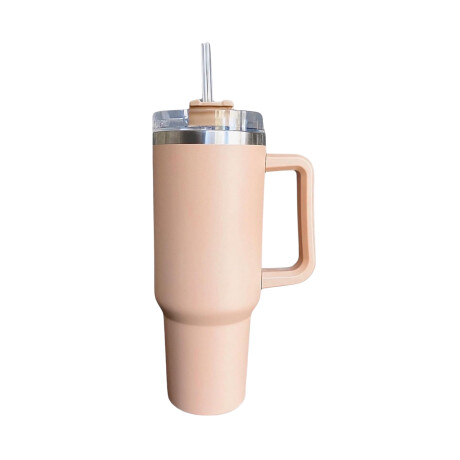 Vaso Térmico De Acero Con Asa 1200 Ml Rosa