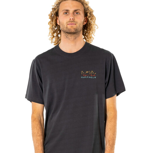 Remera Rip Curl Solid Rock Stacked - Negro Remera Rip Curl Solid Rock Stacked - Negro