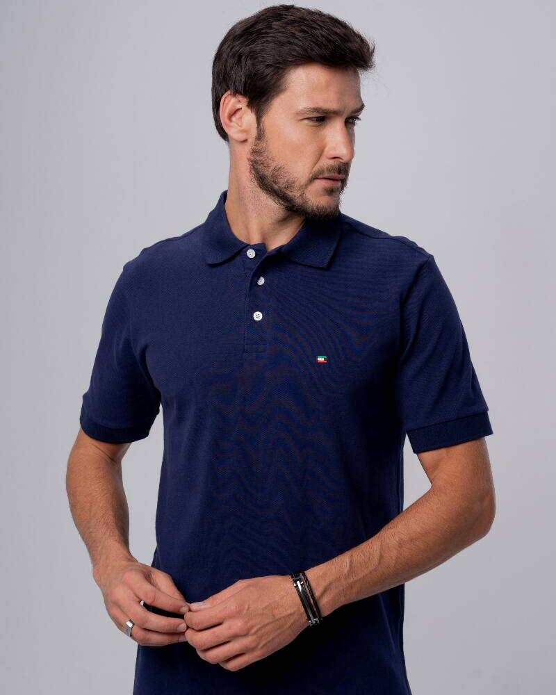 REMERA POLO Azul marino