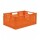Cajón Organizador M Caja Plástica Plegable Apilable Multiuso Naranja