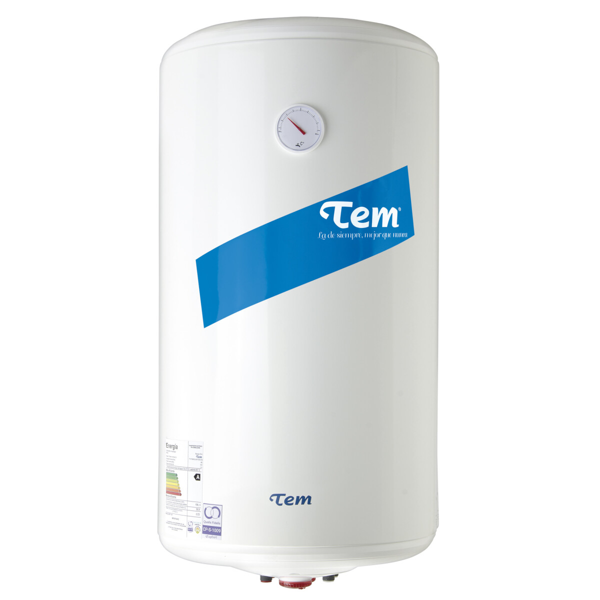 Calefón Termotanque TEM T1VTQ80CL3007 80L Acero 