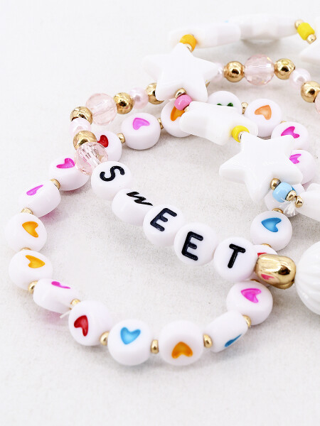 PULSERA SET x 3 MULTICOLOR