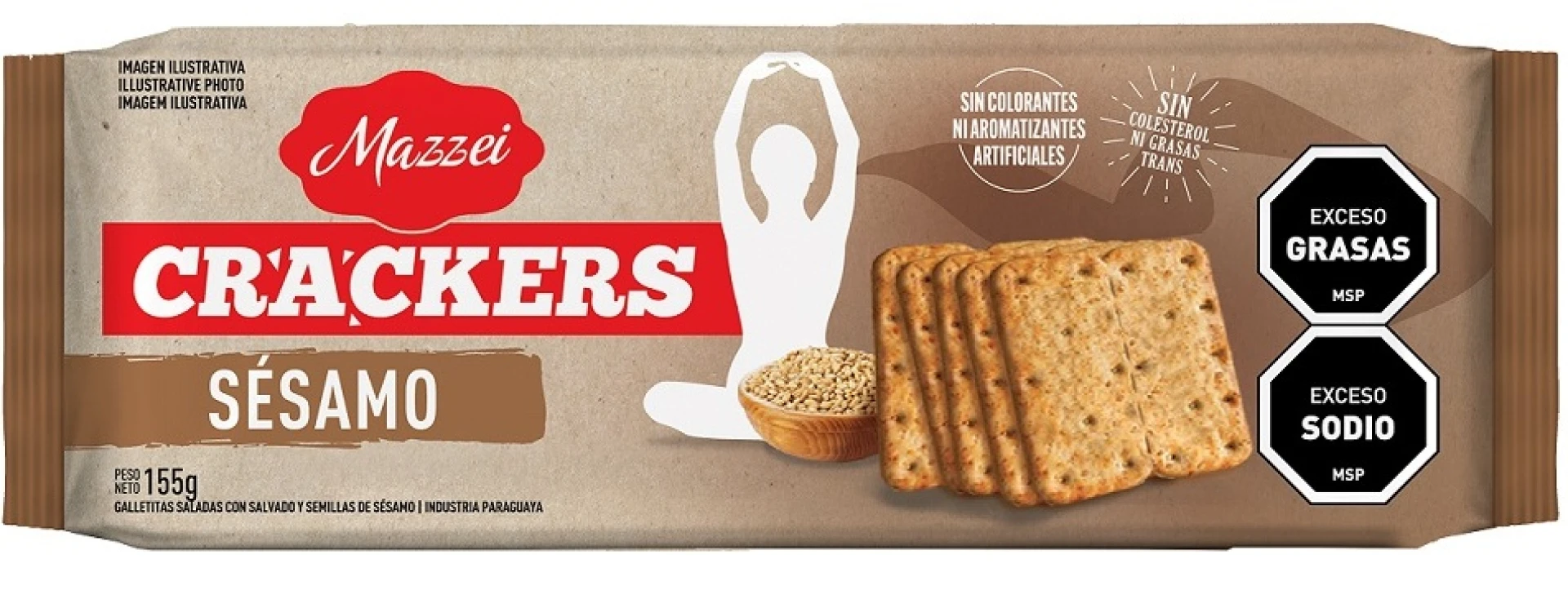 GALLETA MAZZEI SESAMO 155G 