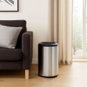 Papelera Tacho Basura Tramontina 31Lts PLATEADO