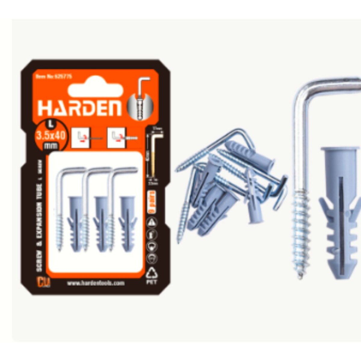 JUEGOS DE 6 PITON RECTO ENC TACO 8MM HARDEN ++ - N/a 