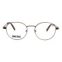 Lentes 2 En 1 One Piece Redondo De Acero Inoxidable Degradado/Dorado