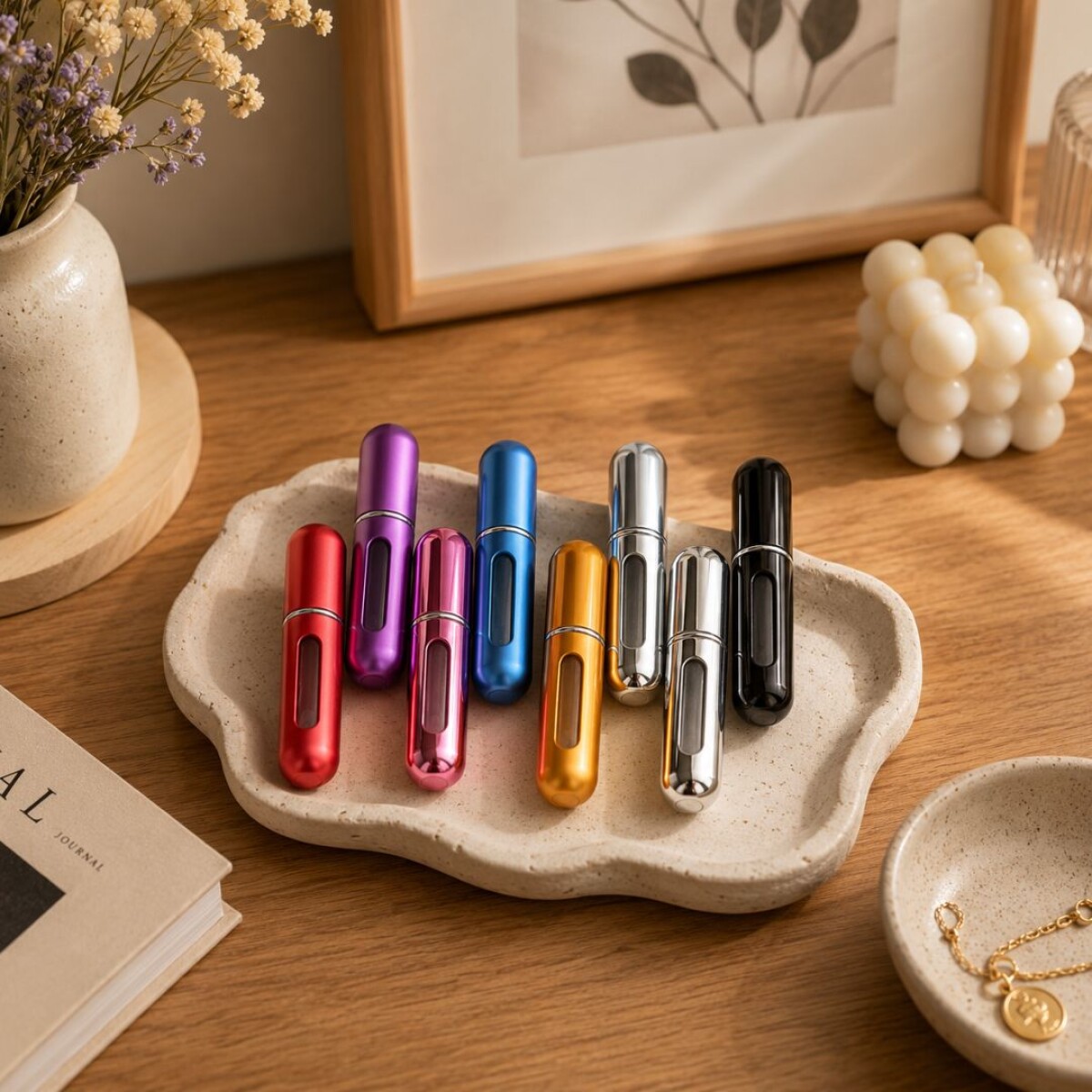 Perfumero Recargable Colores Surtidos 