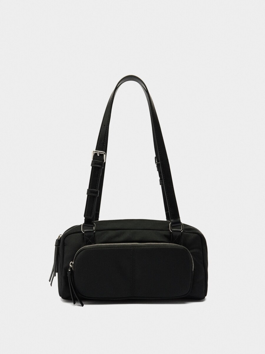 Bolso De Hombro De Nylon negro
