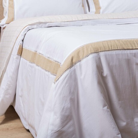 FUNDA NÓRDICA 2 PLAZAS ALGODON NATURAL-BEIGE GUARDA LINO II BEIGE