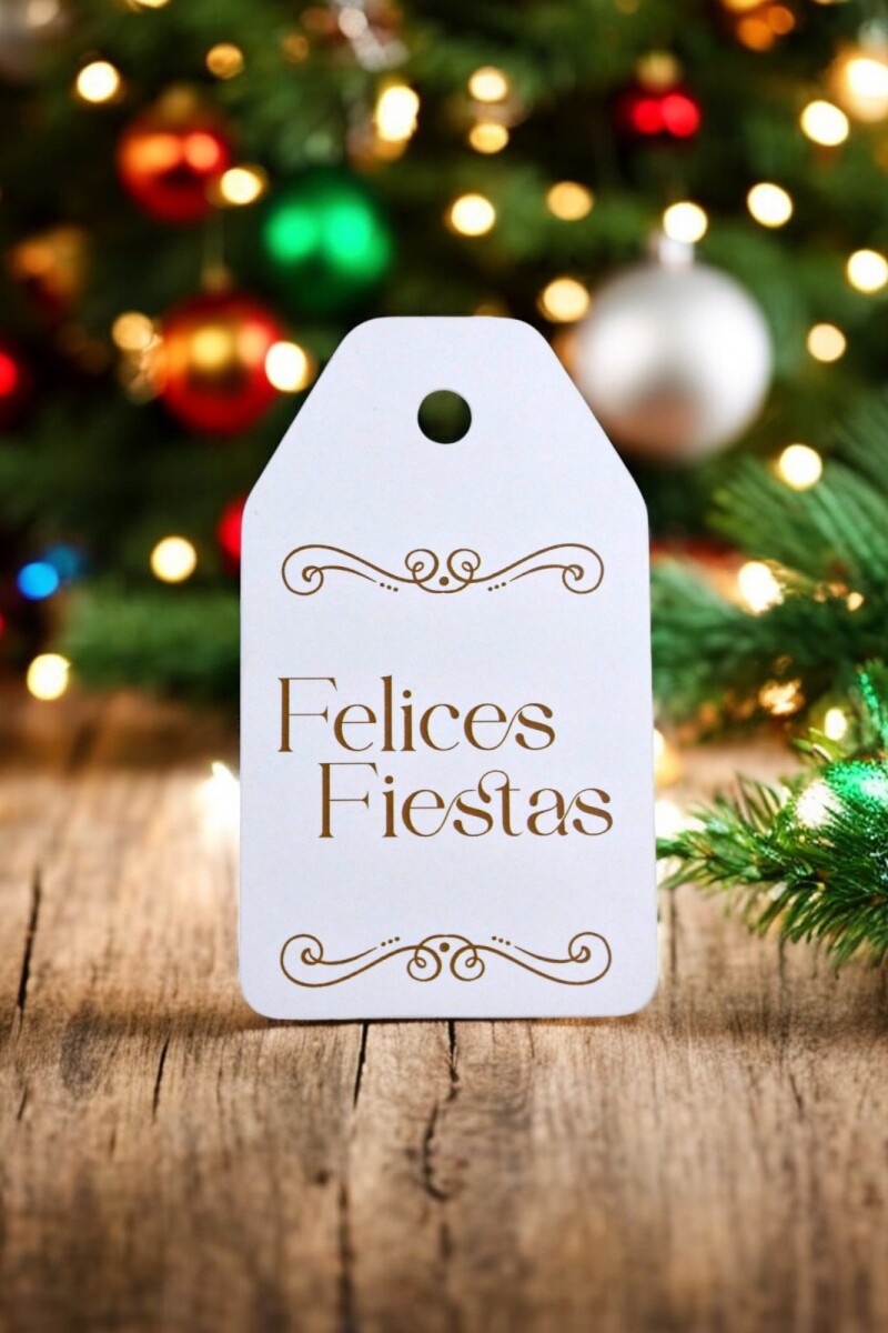 Tag colgante navidad 5x8,5 cm - DISEÑO 1 