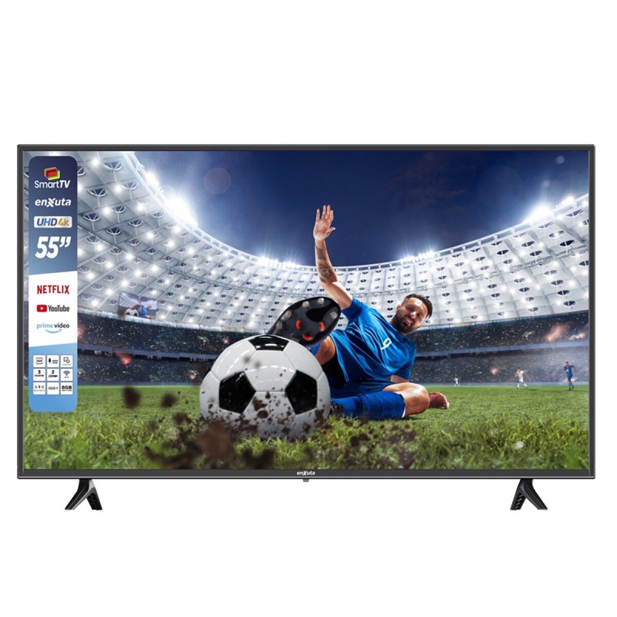 SMART TV ENXUTA LEDENX1255SDF4KW 55 ULTRA HD 4K 