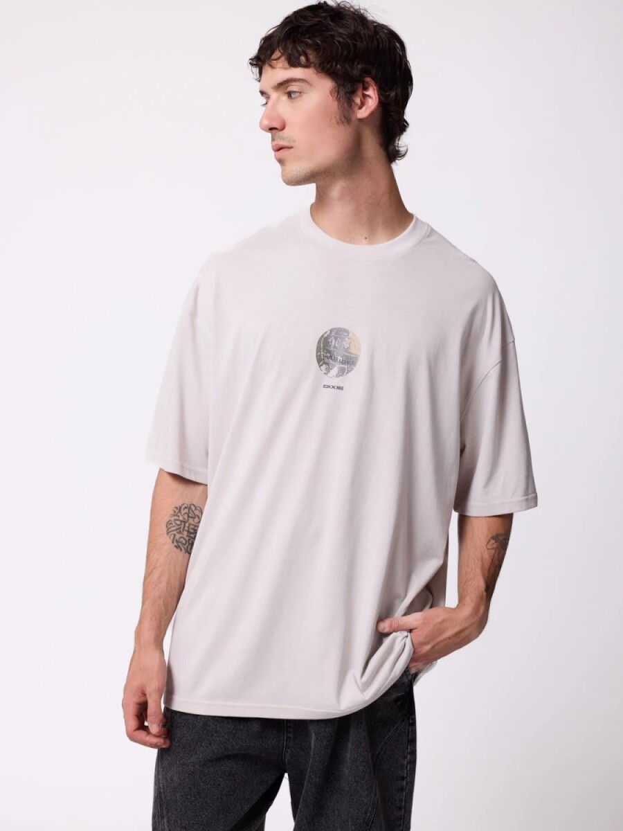 T-SHIRT DIXIE YINS - GRIS CLARO 