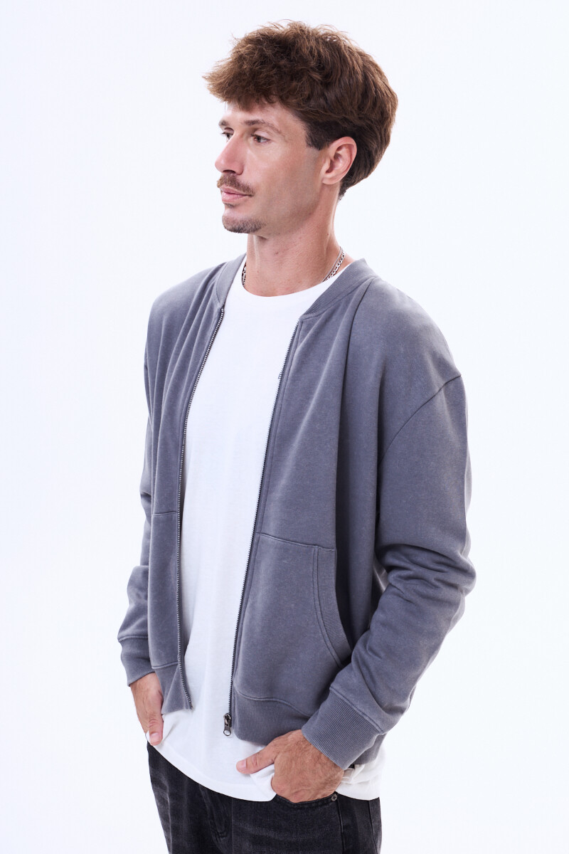 Campera de felpa Valladolid Gris oscuro