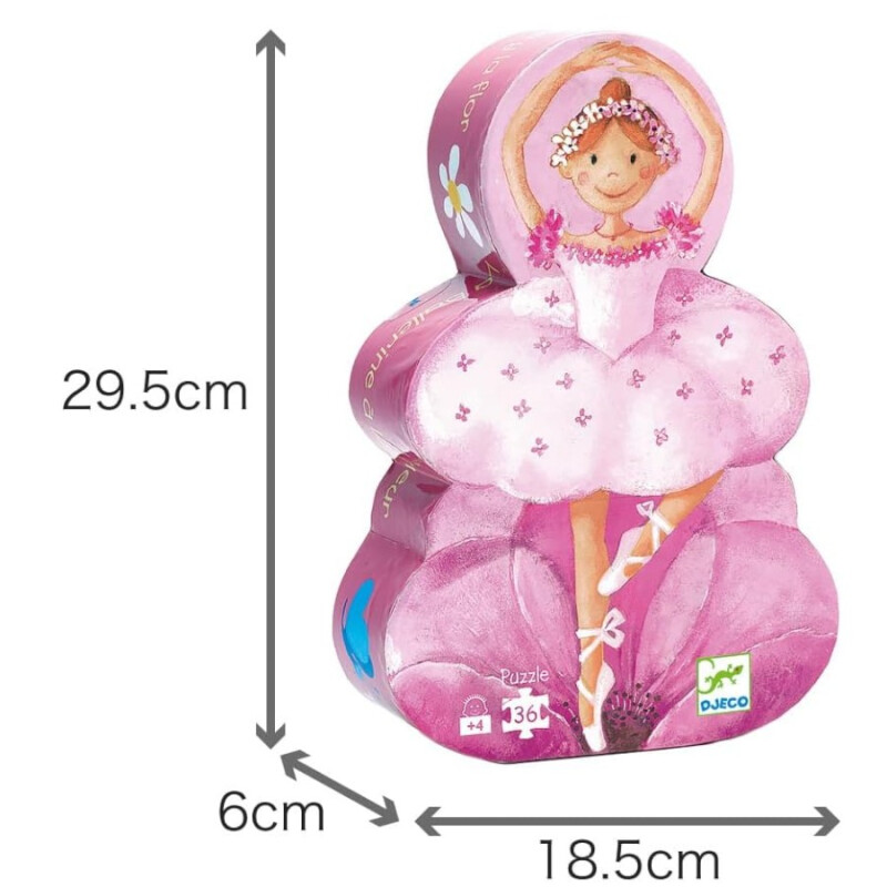 Puzzle Silueta La Bailarina y la Flor Djeco Puzzle Silueta La Bailarina y la Flor Djeco