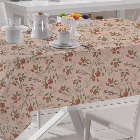 Mantel Peva Bukara 140 x 300 cm Flores Coral