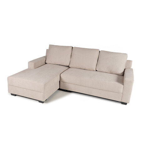 Rinconera Lucci - Tela Microfibra - Chaise izquierdo Berlin 02 (Beige)