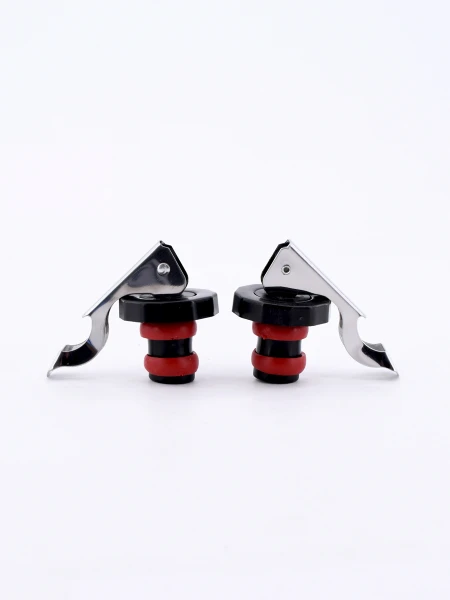 TAPON BOTELLA HERMETICO PACK X 2 NEGRO