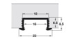 Perfil de aluminio de embutir para cinta led 833.72.983 Perfil De Aluminio De Embutir Para Cinta Led 833.72.983