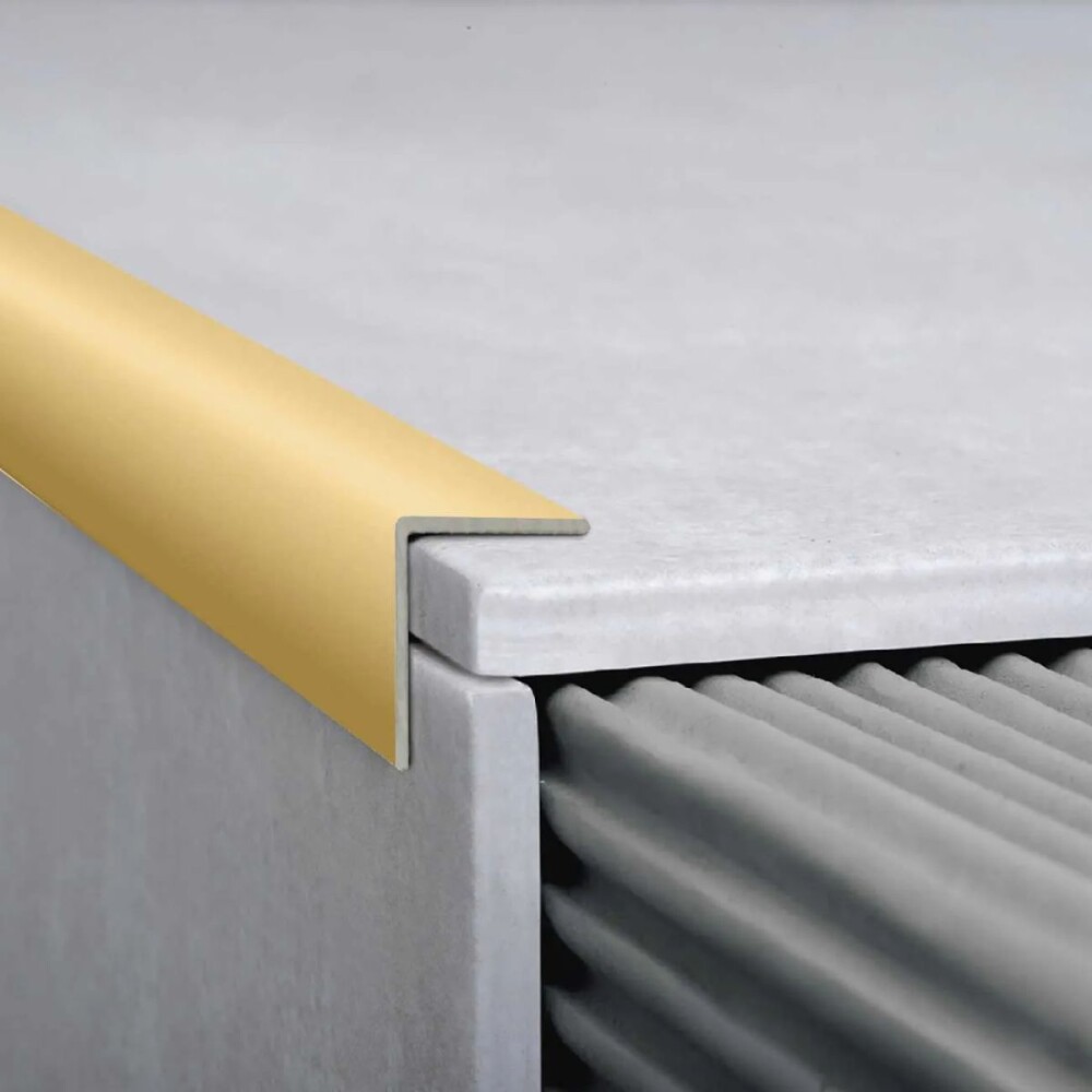 Aluminio tapacanto 16x16mm 2.5mt Oro Mate Aluminio Tapacanto 16x16mm 2.5mt Oro Mate