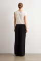 Pantalon recto negro