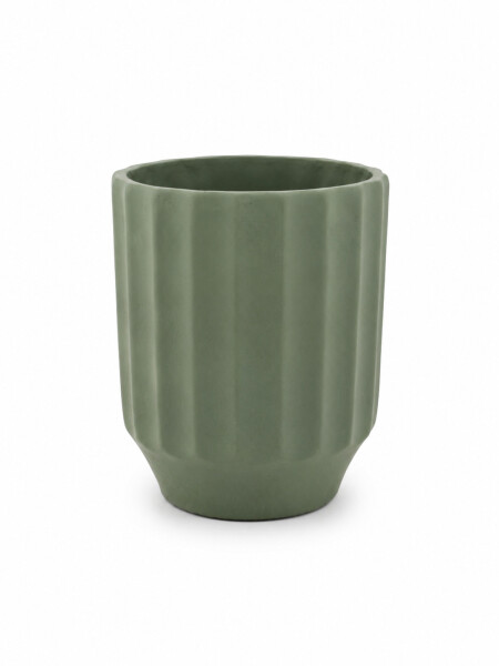 MACETA DECORATIVA CURVA VERDE
