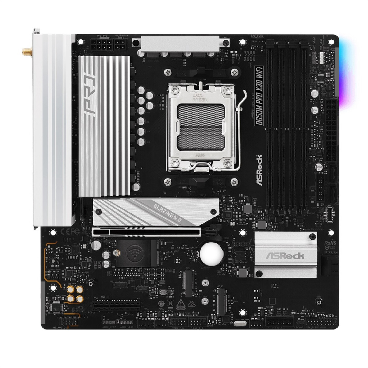 Placa Madre Asrock B650m Pro X3d Am5 Wifi - PLACA MADRE ASROCK B650M PRO X3D AM5 WIF 